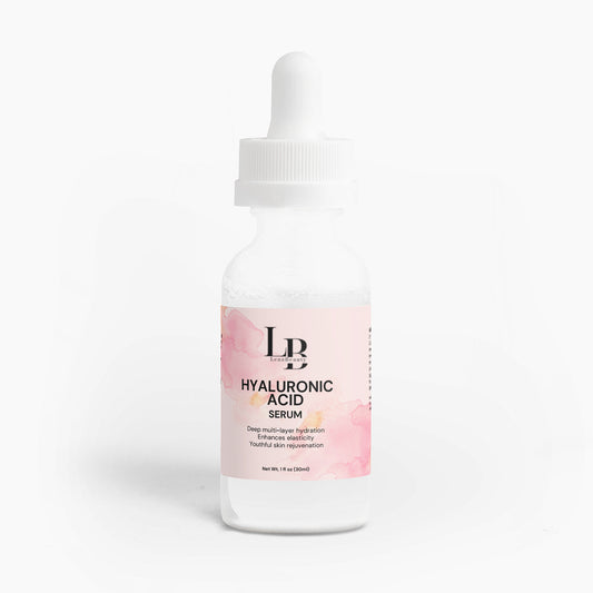 Hyaluronic Acid Serum: Designed to target and transform your skin, enhancing moisture retention and elasticity