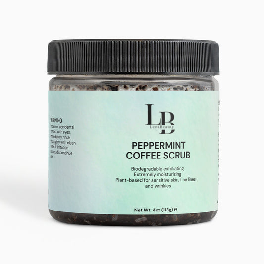 Peppermint Coffee Scrub- Triple Exfoliation Antioxidant-Rich Coffee